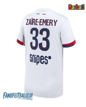 Paris Saint-Germain Warren Zaire-Emery #33 Tricou Fotbal Replică 2025-26 Barbati Deplasare